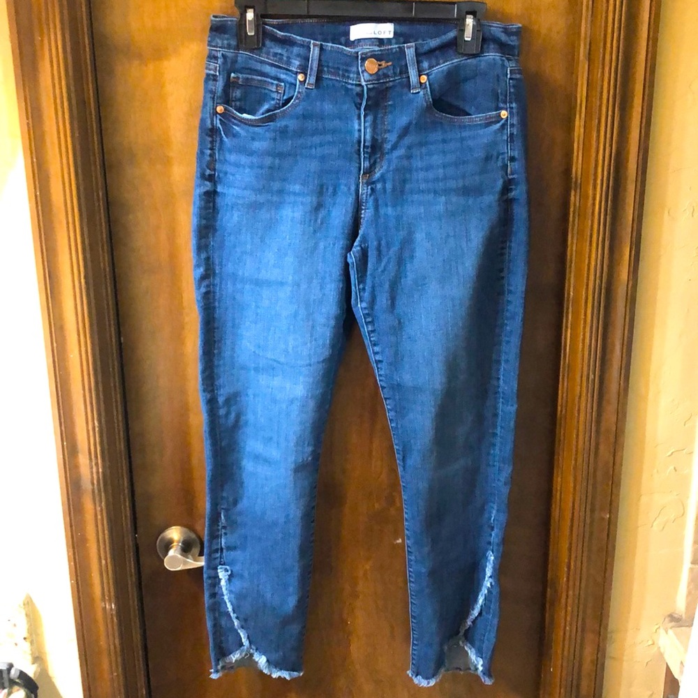 Cute raw edge jeans